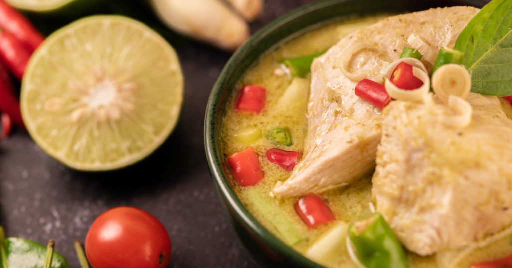 Sopa de pollo y verduras